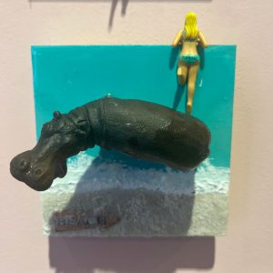 Art Block Bikinigirl Hippo