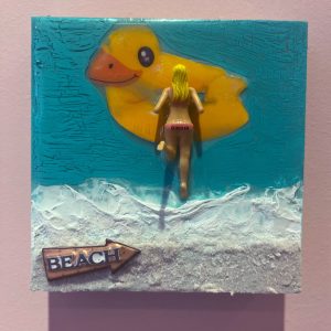 Art Block Bikinigirl ducky